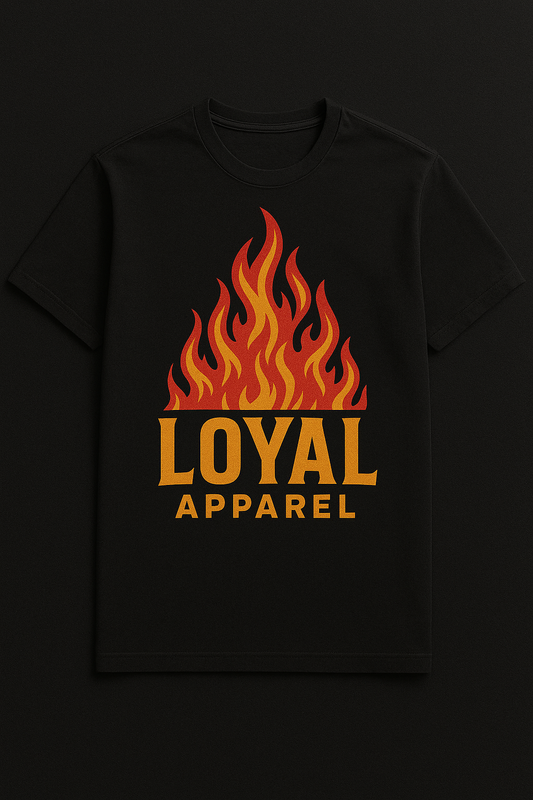 Loyal Apparel Black Flame T-shirt