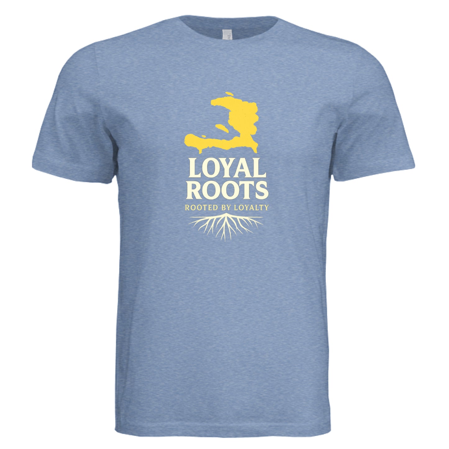 Solid Blue Triblend - FRONT