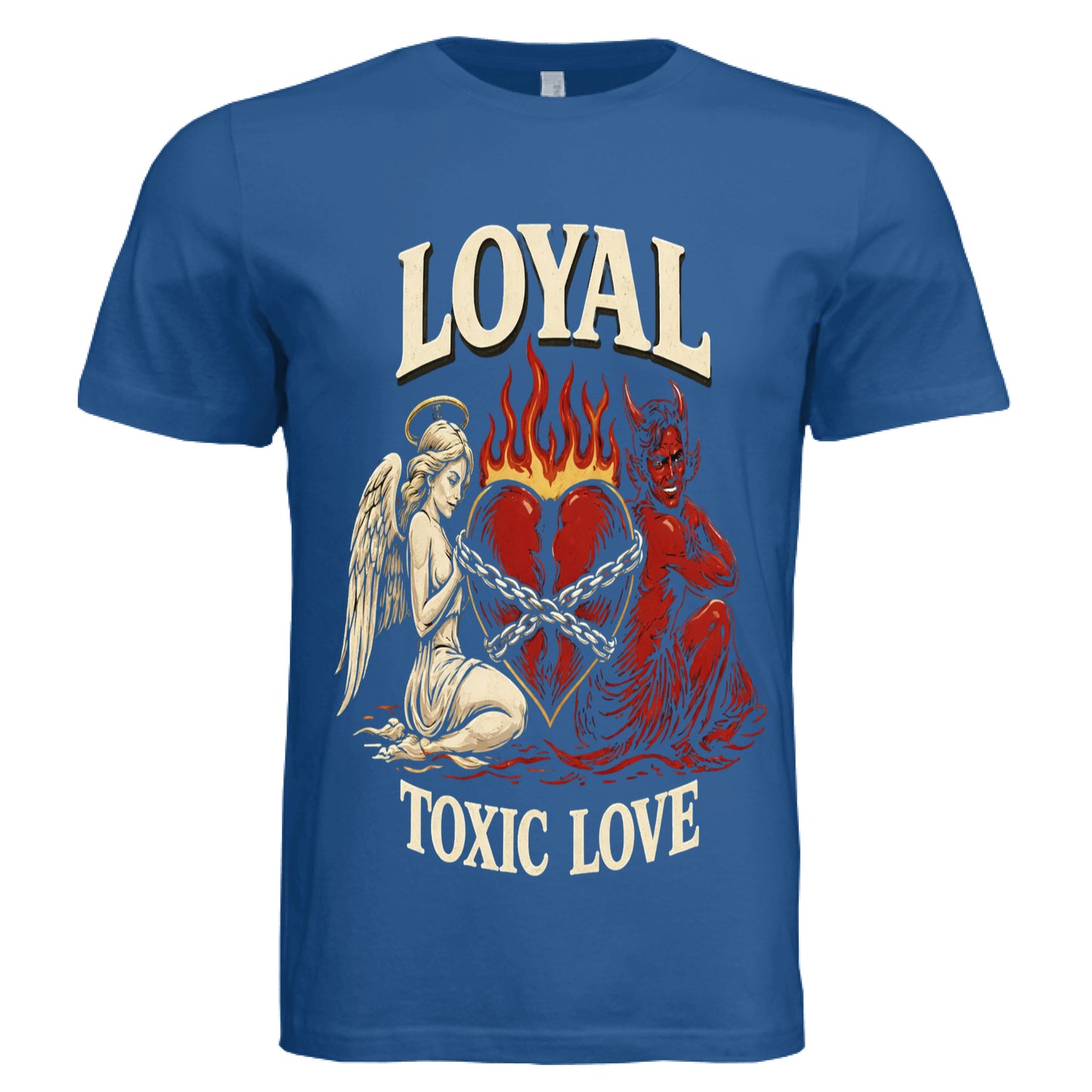 Solid True Royal Triblend - FRONT